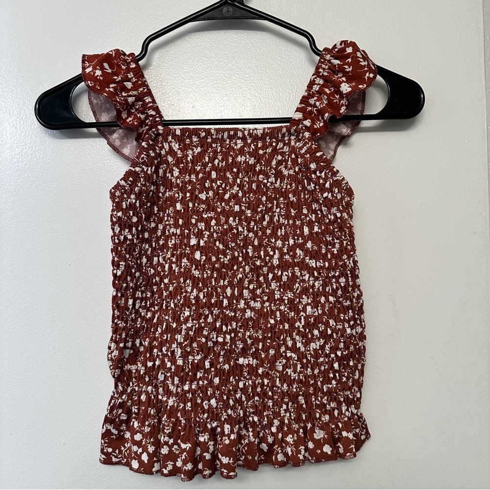 Lark + Grey Red Floral Top - small